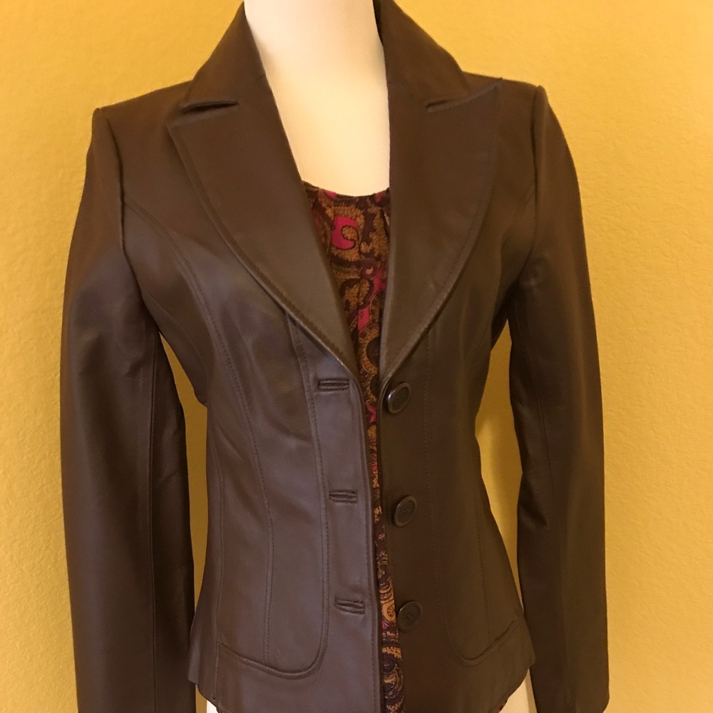 Guess genuine leather jacket